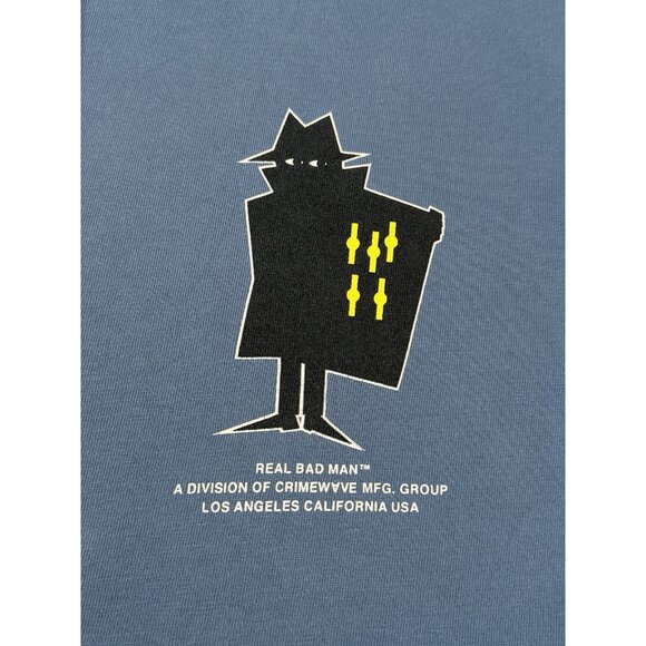 Real Bad Man Men Organic Cotton Short Sleeve Pullover Blue Classic Watch Tee 2XL - Picture 7 of 14